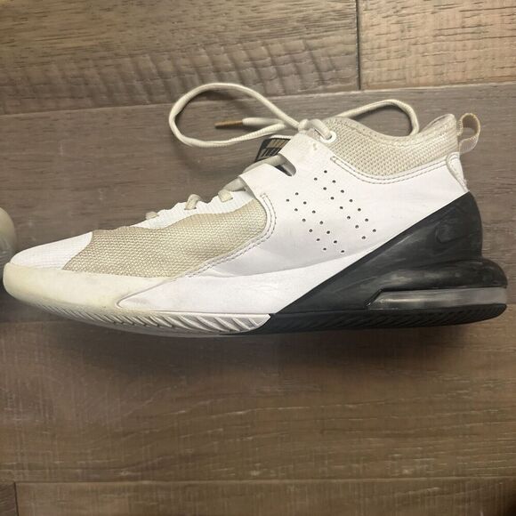 Nike Max Impact Mid Top Men's Size 8.5 White, Metallic Gold, Black CZ8771-100 - Picture 8 of 10